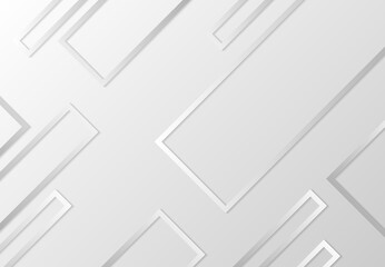 Abstract rectangle design of tech pattern with shadow grey background. illustration vector eps10