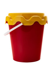 set of children's toys for the sandbox in a bucket
