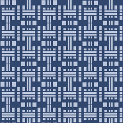 Japanese Tribal Rectangle Vector Seamless Pattern