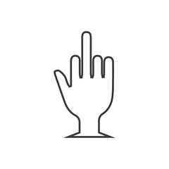 Fototapeta na wymiar Hand gestures and sign language isolated