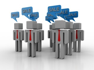 3d illustration Business Network concept