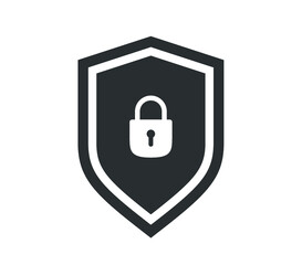 Protection icon.  Tick mark security check icon. shield guard icon.  Security icon. Safety sign. 