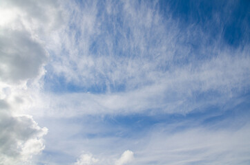 Blue sky with clouds