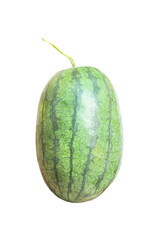 Watermelons fruit or organic citrullus lanatus  isolated on white background ,clipping path