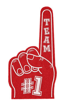 Number One Team Foam Hand