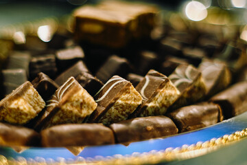 Chocolate candies close-up
