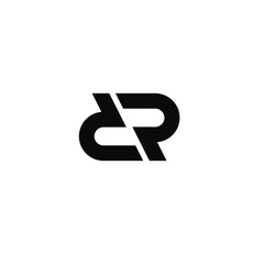 dr d r letter vector logo - obrazy, fototapety, plakaty