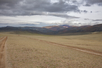 Mongolia landscape. Altai Tavan Bogd National Park in Bayar-Ulgii