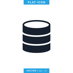 Database Server Icon Vector Design Template