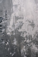 Concrete wall texture of an old gray wall. texture of old grey plaster. old grey plaster background. Old grey decorative plaster. Art acrylic paint drawing.