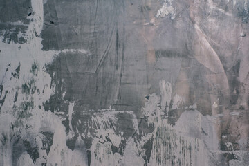 Concrete wall texture of an old gray wall. texture of old grey plaster. old grey plaster background. Old grey decorative plaster. Art acrylic paint drawing.