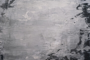 Concrete wall texture of an old gray wall. texture of old grey plaster. old grey plaster background. Old grey decorative plaster. Art acrylic paint drawing.