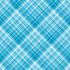 Seamless pattern in light blue and white colors for plaid, fabric, textile, clothes, tablecloth and other things. Vector image. 2