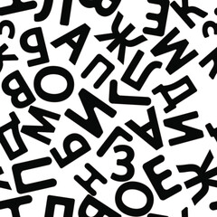 alphabet seamless pattern