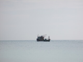 fishing boat in the sea