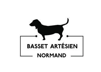 Basset Artesien Normand vector dog silhouette
