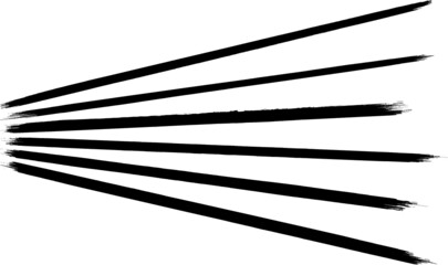 Grunge Paint stripe . Vector brush Stroke . Distressed banner . Black isolated paintbrush collection . Modern Textured shape . Dry border in Black . 