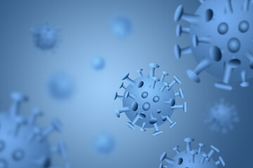 Coronavirus disease COVID-19 infection medical illustration,3D illustration