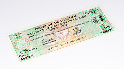 South America currancy banknote