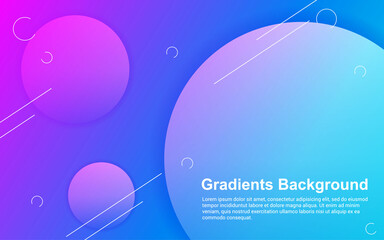 Illustration vector graphic of abstract background gradients color modern design