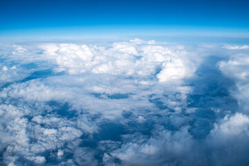 aerial view of the clouds
