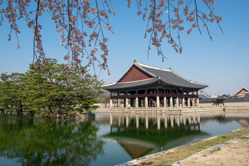Fototapeta premium Korean palace scenery