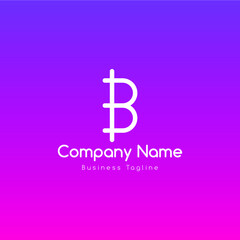 Obraz premium b logo design template