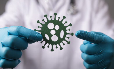 Virus outbreak, health threatening virus vaccination.