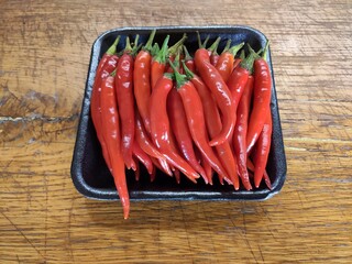 
plate with chili pepper