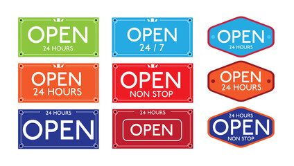 Open and Closed door signs board