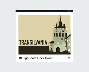 Clock tower Sighisoara, Transylvania Romania