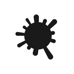Vector illustration of the sign, emblem of the coronavirus infection quarantine, covid-19, pandemic