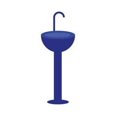 Isolated water tap vector design