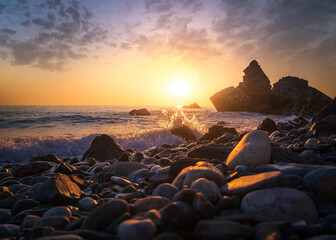 Atardecer en Maro - Nerja