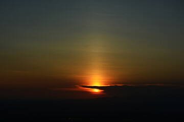 sunset over the sea