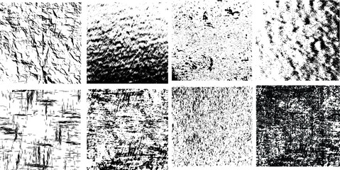 Set of Hearts . Grunge stamps collection.love Shapes for your design.Distressed symbols. Textured Valentine's Day signs.Vector illustration.