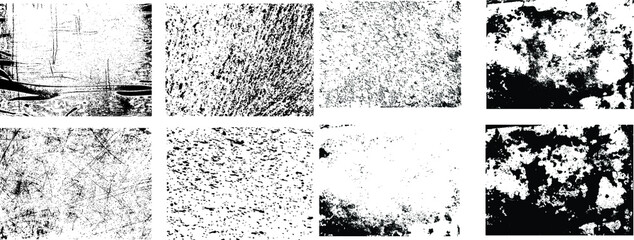 Set of Hearts . Grunge stamps collection.love Shapes for your design.Distressed symbols. Textured Valentine's Day signs.Vector illustration.