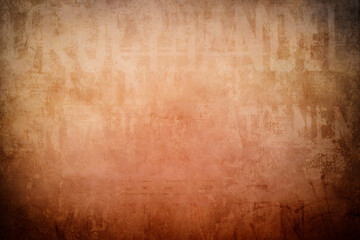 Plakat old wall background with gradient warm colors