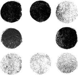 Set of Hearts . Grunge stamps collection.love Shapes for your design.Distressed symbols. Textured Valentine's Day signs.Vector illustration.