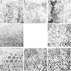 Set of Hearts . Grunge stamps collection.love Shapes for your design.Distressed symbols. Textured Valentine's Day signs.Vector illustration.