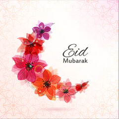 Eid Mubarak background. Eid Mubarak - traditional Muslim greeting. Stylized Moon. Vector illustration - 359670149