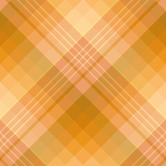 Seamless pattern in beautiful yellow and orange colors for plaid, fabric, textile, clothes, tablecloth and other things. Vector image. 2