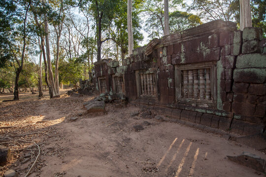 Ancient Khmer pyramid, Koh Kher Temple near Siem Reap town, Cambodia