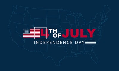 American Independence Day Background. Fourth of July.