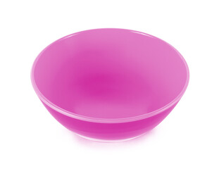 empty bowl on white background