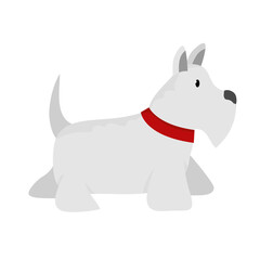 Isolated dog mascot vector design