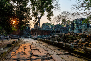 Angkor Park, Tempel zum Sonnenuntergang