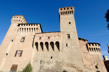 Fototapeta na wymiar The Rocca di Vignola is a castle located on the banks of the Panaro. 