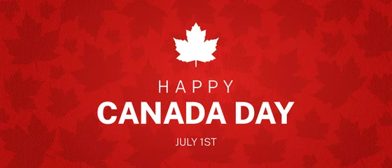 Fotobehang Happy Canada Day Illustration Background Banner © csiling