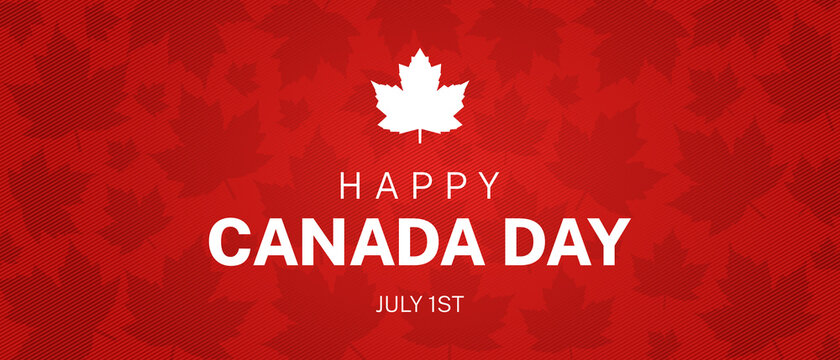 Happy Canada Day Illustration Background Banner